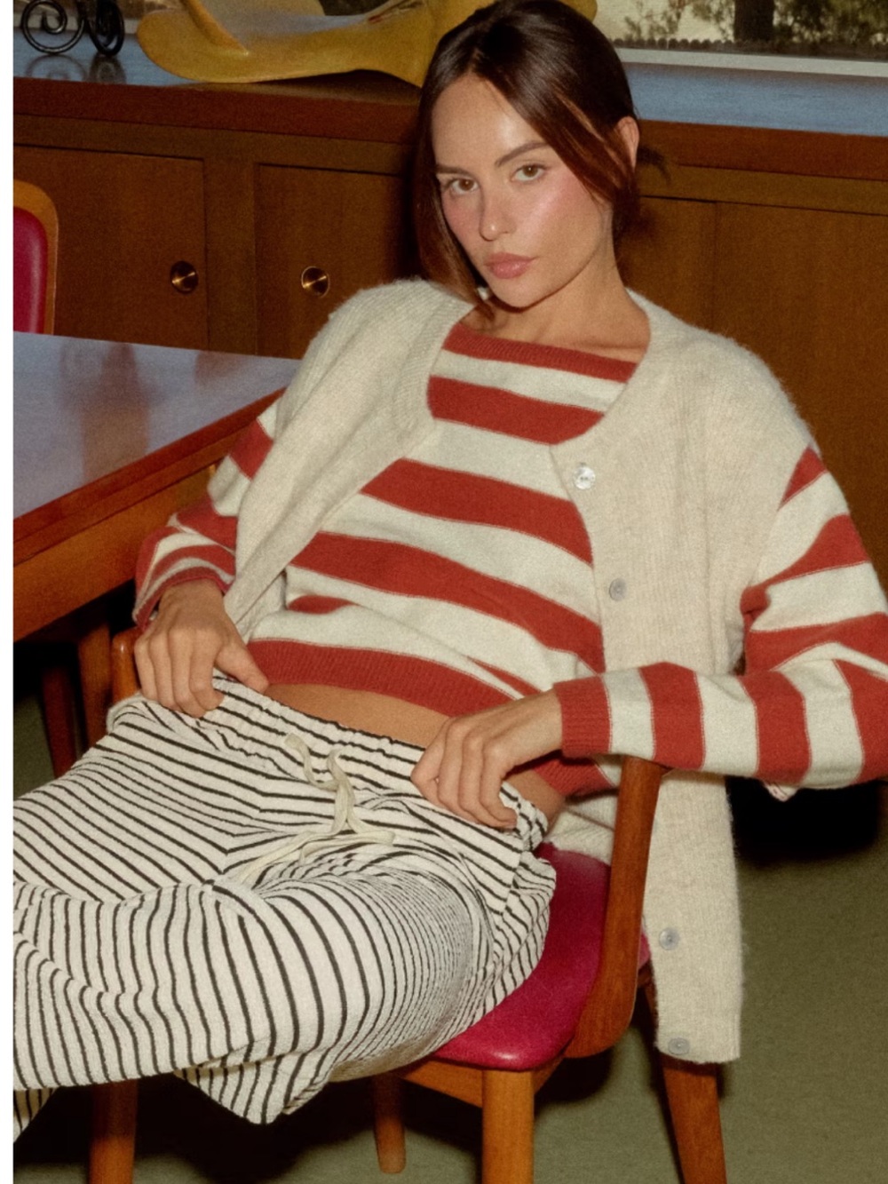 HYFVE Striped Boatneck Sweater